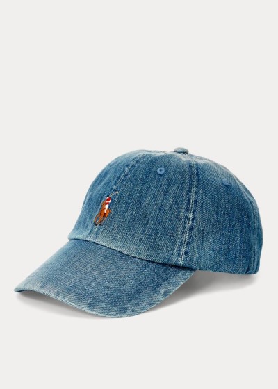 Gorra Polo Ralph Lauren Hombre Azules Claro Azules - Denim Baseball - MRYSZ7546